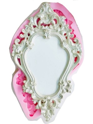 Morlalem 43cm Büyük Çerçeve Silikon Kalıp K-751, Polyester Taş Tozu Alçı Kalıbı