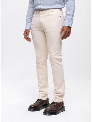 Back And Bond Slim Fit Ekru Erkek Pantolon B33W35007