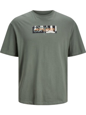 Jack & Jones O Yaka Standart Kalıp Yeşil Erkek T-Shirt 12253477