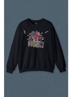 So Cool Doksanlar Pop 90'S Retro Vintage Baskılı Unisex Sweat