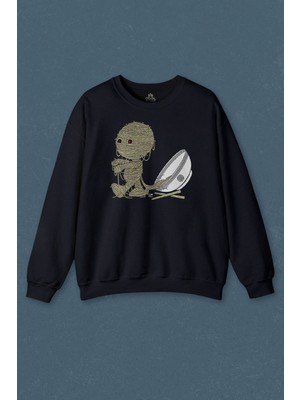 So Cool Noodle Mummy Mumya Totem Komik Baskılı Unisex Sweat