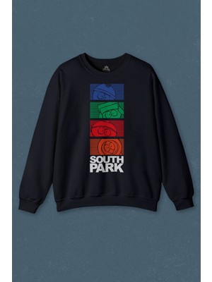 So Cool South Park Kenny Cartman Kyle Stan Dizi Film Baskılı Unisex Sweat