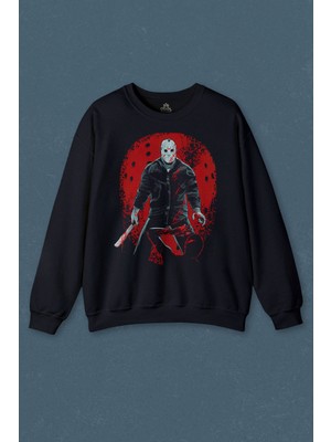 So Cool Jason 13. Cuma Korku Film Friday Cadılar Bayramı Baskılı Unisex Sweat