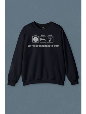 So Cool Eat Sleep Lıft Gym Bodybuilding Fitness Spor Baskılı Unisex Sweat