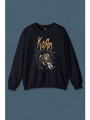 So Cool Korn Metal Rock Müzik Baskılı Unisex Sweat