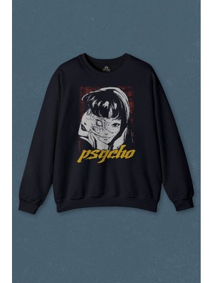 So Cool Psyco Manga Gothic Dark Baskılı Unisex Sweat