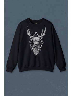 So Cool Geyik Animal Street Culture Baskılı Unisex Sweat