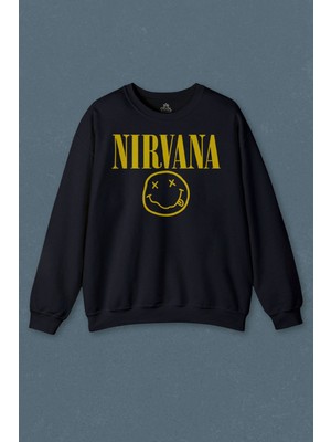 So Cool Nirvana Hanson Müzik Grubu Logo Nirvana Music Grou Baskılı Unisex Sweat