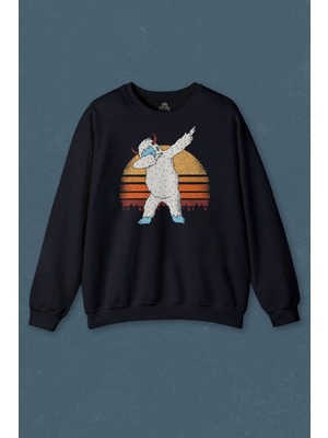 So Cool Yeti Dans Dabbing Kocaayak Funny Dance Baskılı Unisex Sweat