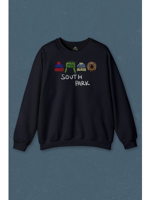 So Cool South Park Kenny Cartman Kyle Stan Dizi Film Baskılı Unisex Sweat