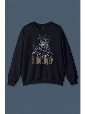 So Cool Golden Jaguar Black Panther Film Baskılı Unisex Sweat