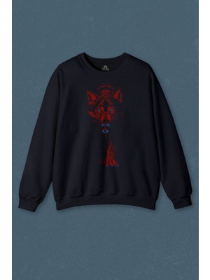 So Cool Bozkurt Kurt Kafası Wolf Bordo Trabzon Baskılı Unisex Sweat