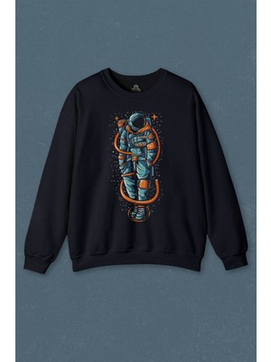 So Cool Uzayda Elleri Cebinde Astronot Cosmos Space Nasa Baskılı Unisex Sweat
