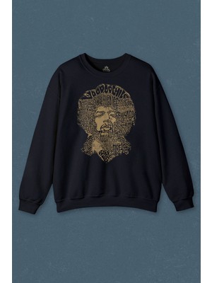 So Cool Jimi Hendrix Rock Heavy Blues Gitar Baskılı Unisex Sweat