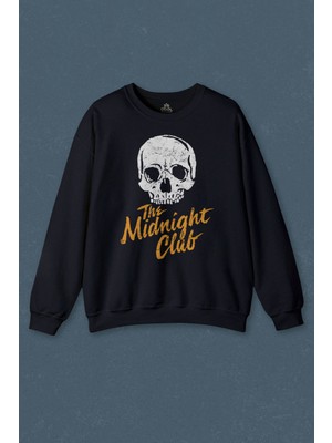 So Cool The Midnight Club Logo Kuru Kafa Dizi Baskılı Unisex Sweat