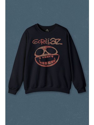 So Cool Gorillaz Rock Music Müzik Baskılı Unisex Sweat