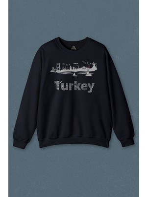 So Cool Istanbul Eminönü Kız Kulesi Ayasofya Türkiye Turkey Baskılı Unisex Sweat