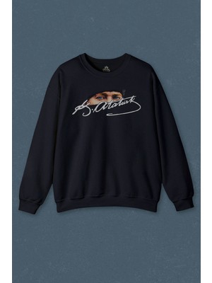 So Cool Atatürk Imzası Gazi Mustafa Kemal Imzalı Baskılı Unisex Sweat