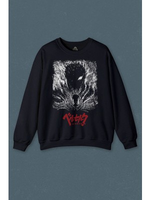 So Cool Berserk Manga Anime Guts Kılıç Baskılı Erkek Baskılı Unisex Sweat