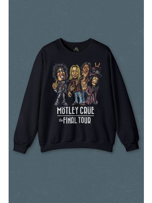 So Cool Mötley Crüe Heavy Metal The Final Tour Baskılı Unisex Sweat