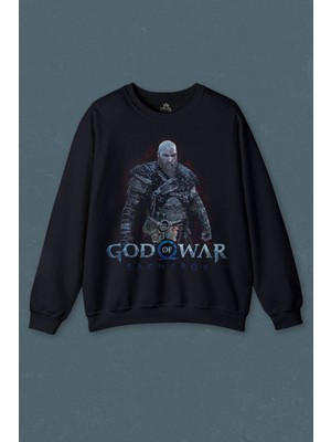 So Cool Baskılı Erkek Sweatshirt God Of War Ragnarok Gamer Oyun Baskılı Unisex Sweat