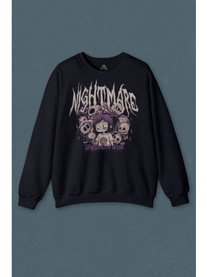 So Cool Nightmare Club Korku Kulübü Baskılı Unisex Sweat