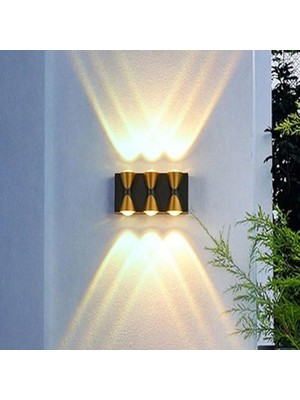 Full Reyon 6 Watt Gün Işığı Ledli Dış Mekan, Bahçe, Teras, Balkon, Kamelya, Veranda Apliği, Bahçe Duvar Armatür