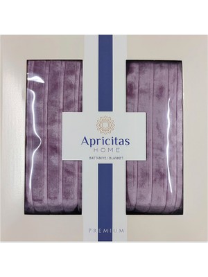 Apricitas Home Premium Battaniye Çift Kişilik 200X220 Lila