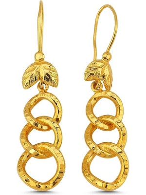 Sembol Gold 22K Samanyolu Altın Küpe