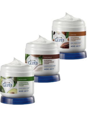 Avon Care Avokado, Kakao ve Hindistan Cevizi Yağı Içeren Çok Amaçlı Krem Paketi