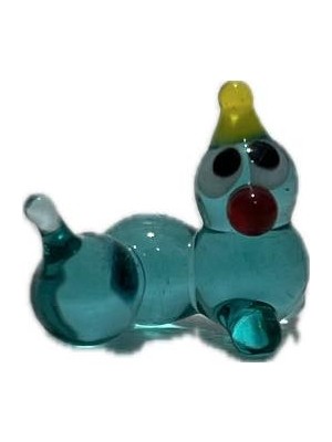 El Yapımı Mini Murano Cam Tırtıl Biblo A161-04