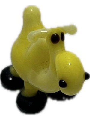 El Yapımı Mini Murano Cam Deve Biblo A163-06
