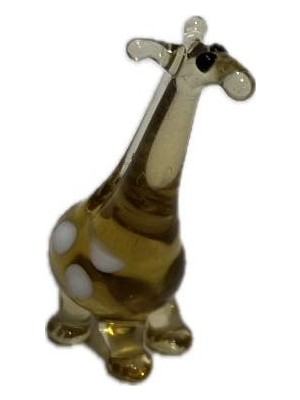 El Yapımı Mini Murano Cam Zürafa Biblo A166-09