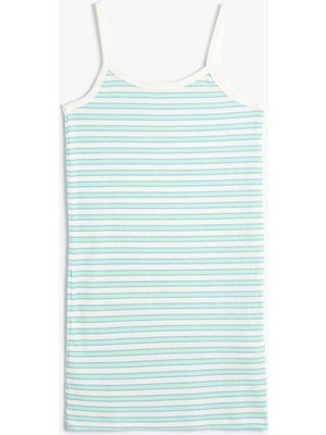 Koton Bodycon Elbise Slim Ince Askılı Ribanalı