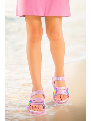 Kiko Kids Kız Çocuk Sandalet Arz 2352 Pembe