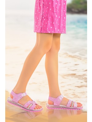 Kiko Kids Kız Çocuk Sandalet Arz 2345 Pembe
