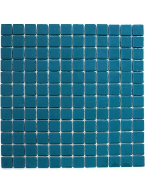 MozaiKristaL Tüm Yaşam Alanlarının Tüm Yüzeyleri İçin Turkuaz Cam Mozaik. Taş Ölçüsü: 25X25 Mm. File Ölçüsü: 31.5X31.5 Cm. ( 1 Koli = 10 File = 1 m2 Fiyatıdır )