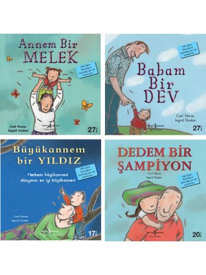 Annem Bir Melek - Babam Bir Dev - Büyükannem Bir Yıldız - Dedem Bir Şampiyon 4 Kitap