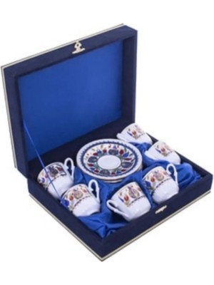 Sultan Çini -Çini El Emeği 6’lı Porselen Kahve Takımı KH00001428