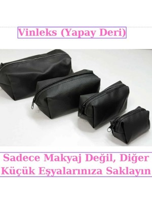 Neystore Takı Makyaj Çantası Seti, Organize Çanta, Küçük, Özel, Kişisel Eşya, Saklama Seti- 4  Lü