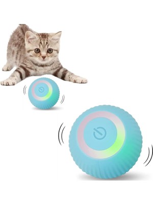 Hediye Filesi Şarjlı Kedi Oyun Topu Interaktif 360 Derece Dönen Kedi Oyuncağı Oto Hareket Eden