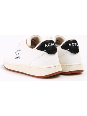 Acbc Beyaz - Siyah Erkek Sneaker Shacbeve