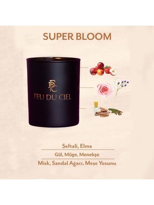 Feu du Ciel Signature Super Bloom Gül Kokulu Mum 150 gr