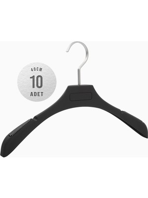 10'lu ICS 40cm Soft Touch Kaplamalı Plastik Askı