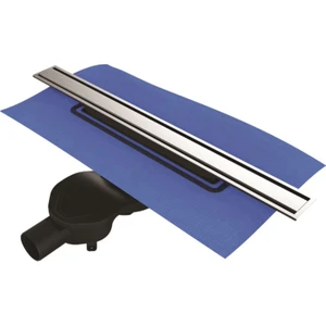 Vitra 59980476000 Eco-Flow V-Flow DK100 40 cm Duş Kanalı - Mat Krom Yandan