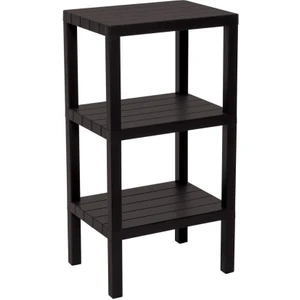 3 RAFLI SİYAH MODÜLER ÜNİTE PLASTİK 38x29x74 cm (3791)