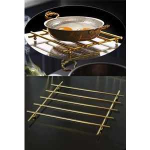 Nihale Çaydanlik Tencere Altılığı Çelik Demir Nihale Lampling Kare Metal Altlık