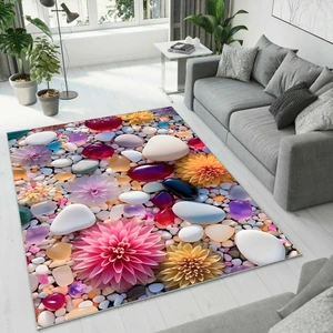 Colorix Carpet Dijital Baskı Dekoratif Kaymaz Taban Yıkanabilir Halı NO:1978