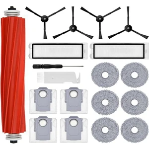 Roborock Q Revo Robot Süpürge Aksesuar Seti, Toz Torbaları, Ana Rulo Fırça, Yan Fırçalar, Filtreler, Paspas Mendilleri (Yurt Dışından)