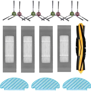 Temizleme Bezi Fırça Filtre Aksesuarları Ecovacs Deebot N8 Pro N8 Pro+ Elektrikli Süpürge Robotu Için Yedek Parça Seti (Yurt Dışından)
